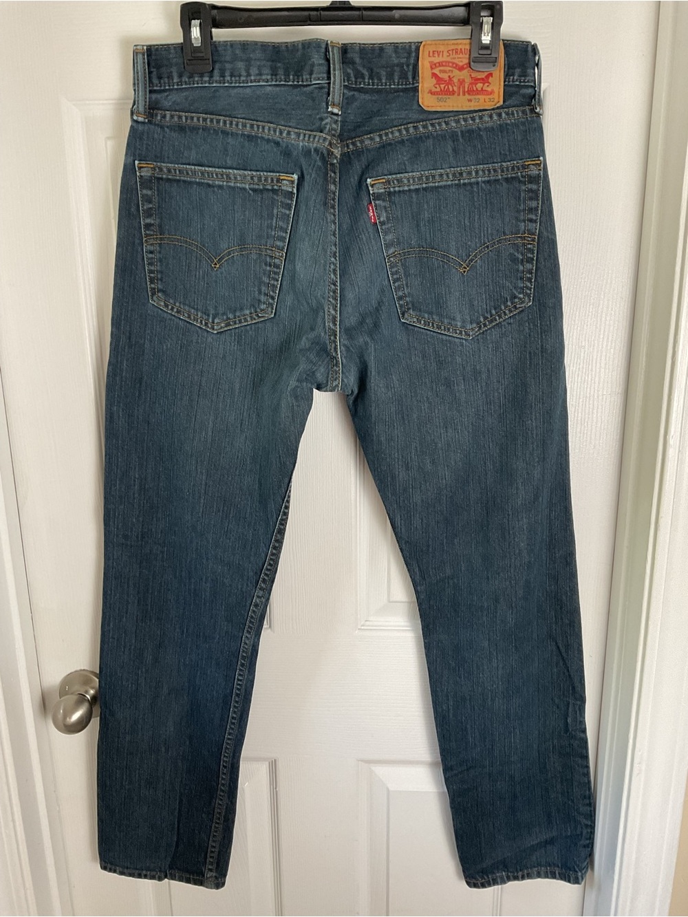 Levi’s 502 Men’s Jeans 32x32 Blue Straight Tapered Denim Casual Pants - Picture 5 of 10